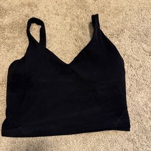 lululemon athletica Black V-Neck Tank Top